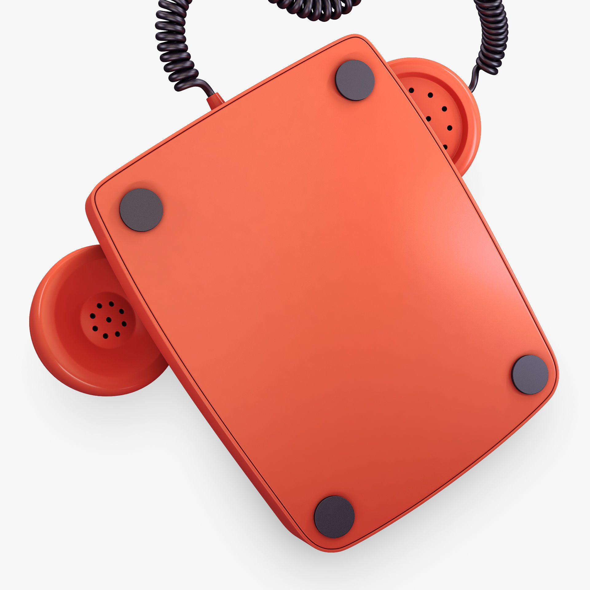 Retro Telephone M 2 3D model_8