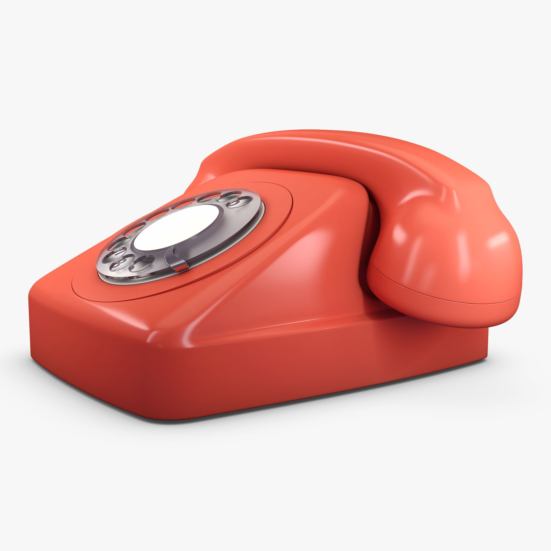 Retro Telephone M 2 3D model_4