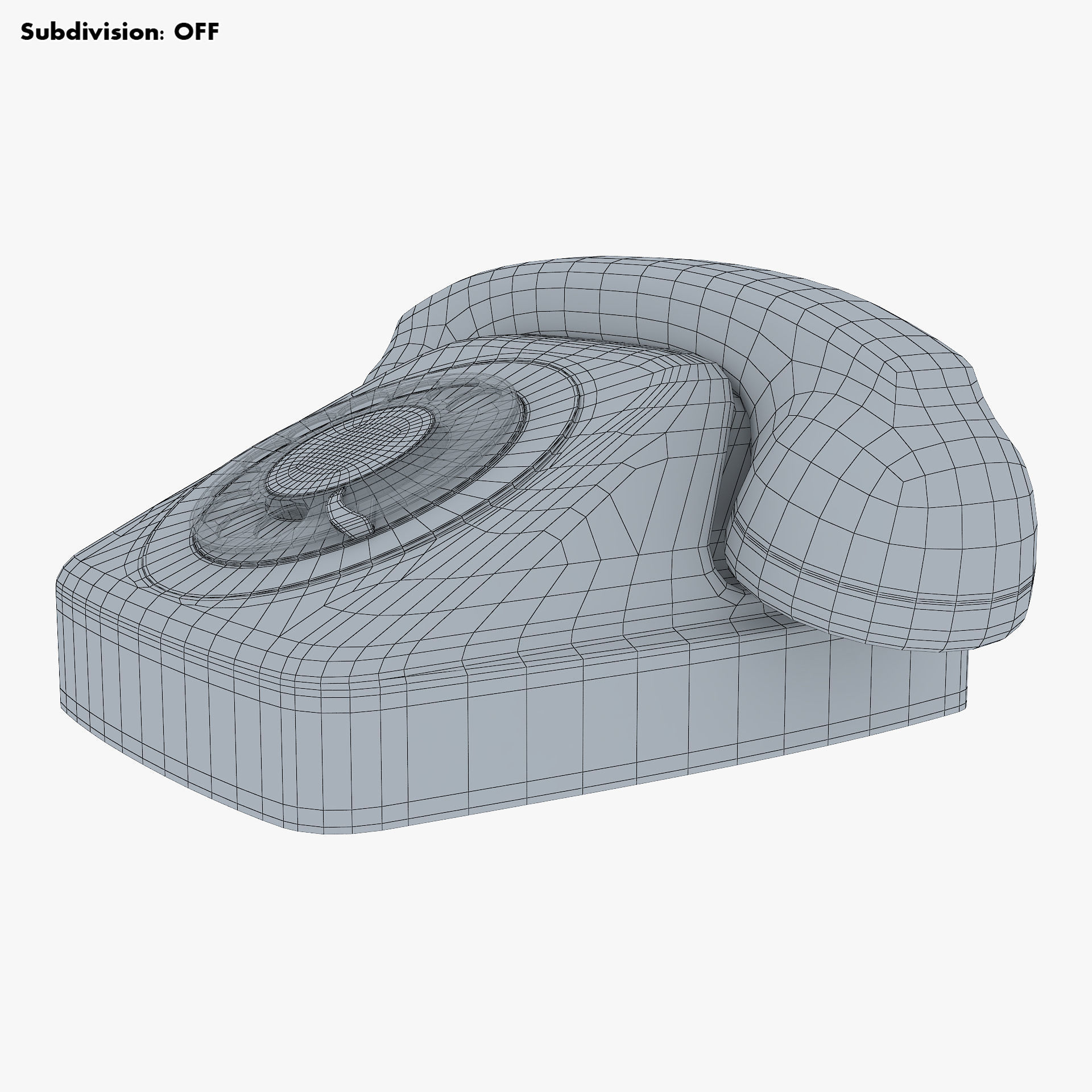 Retro Telephone M 2 3D model_20