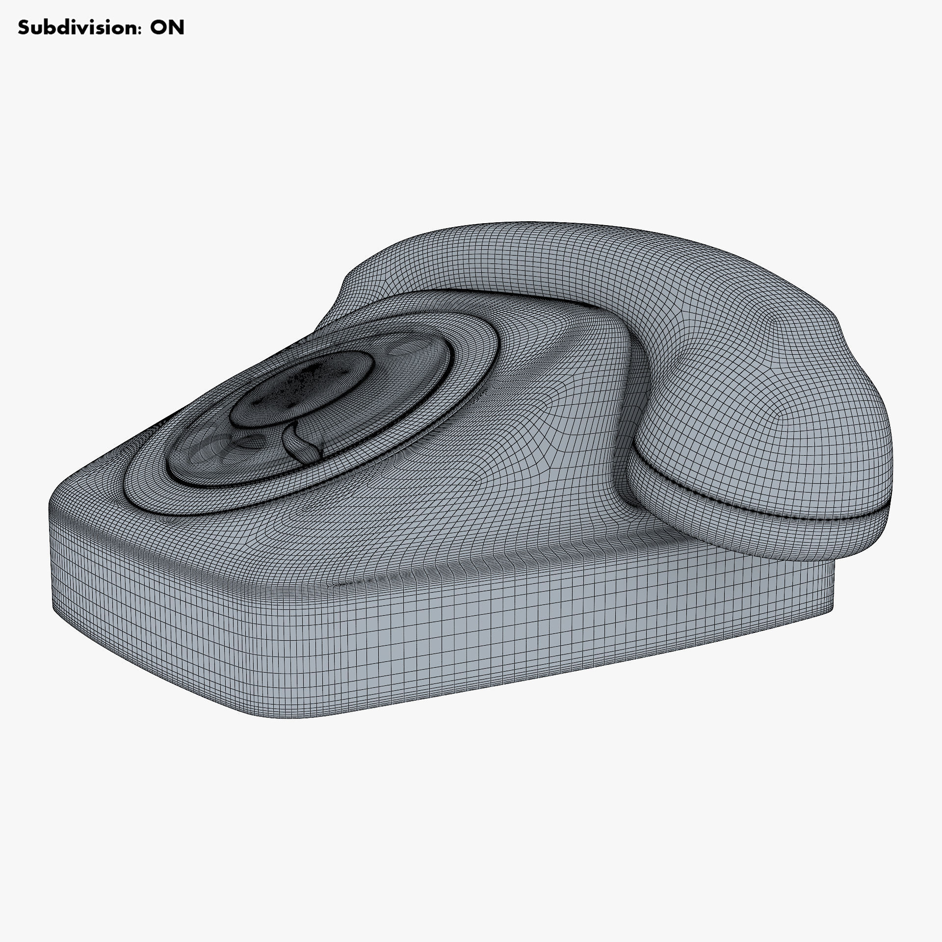 Retro Telephone M 2 3D model_19