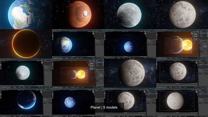 Planet 3D Model Collection