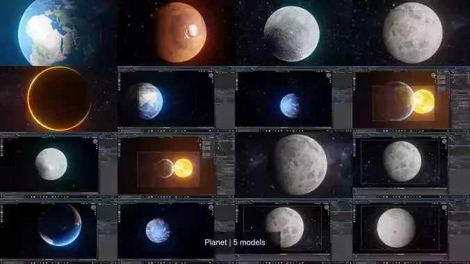 Planet 3D Model Collection