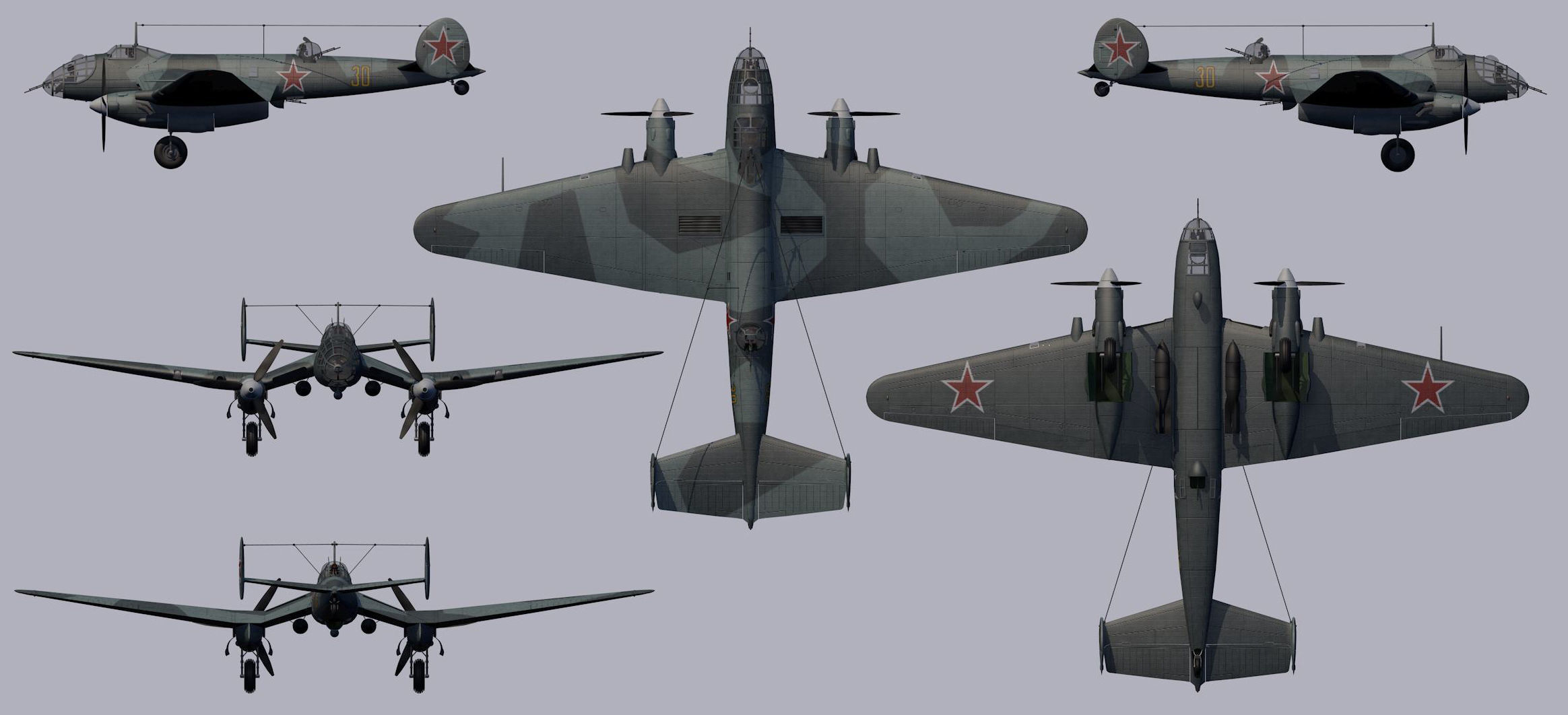 Yermolayev Yer-2 3D model_14