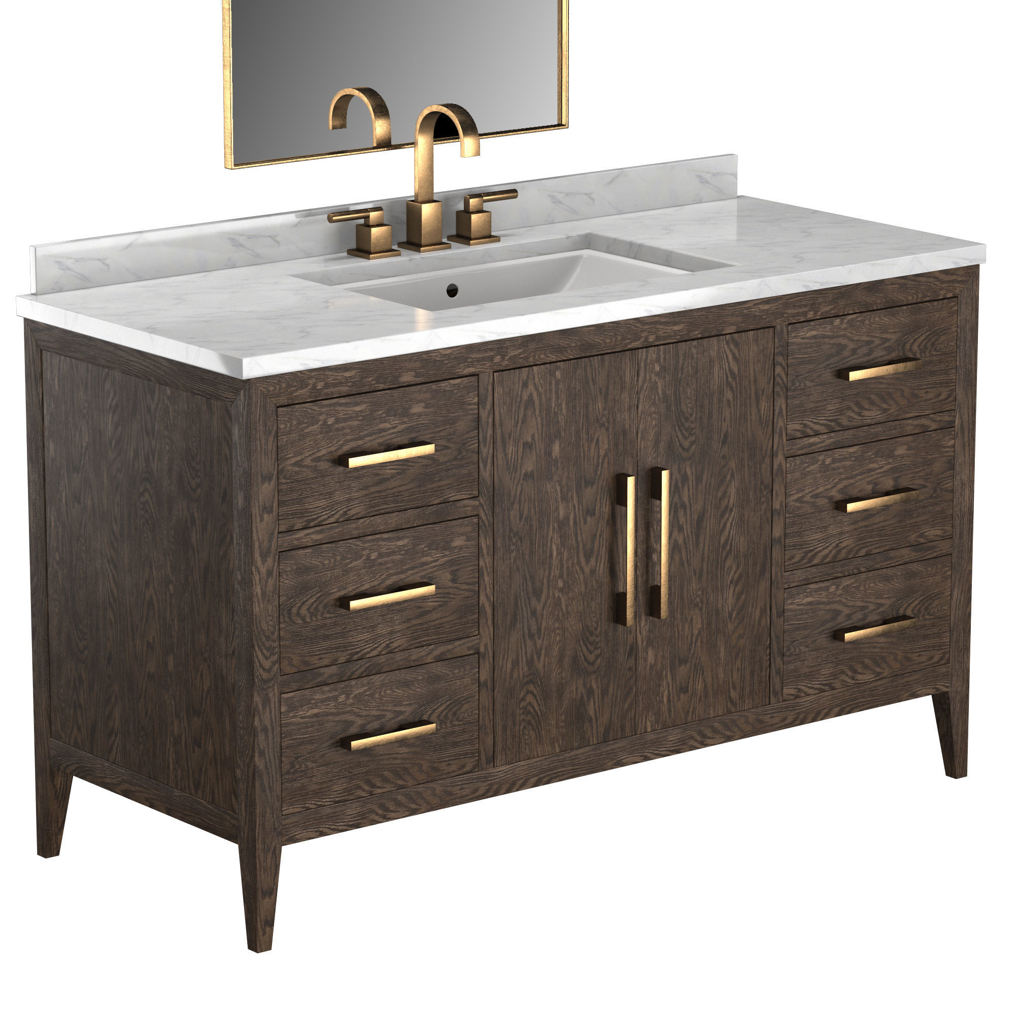 SINGLE EXTRA-WIDE VANITY 3D model_6