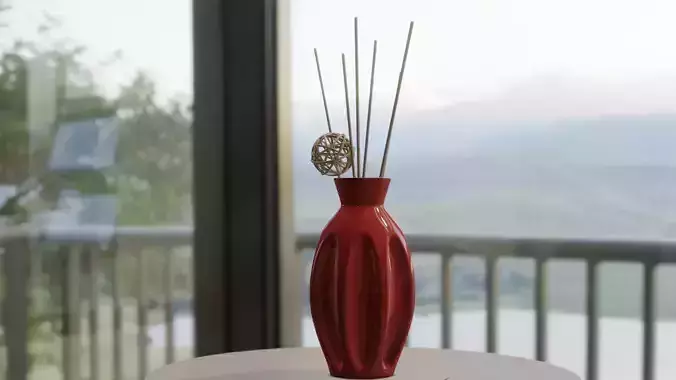 STICKS IN VASE