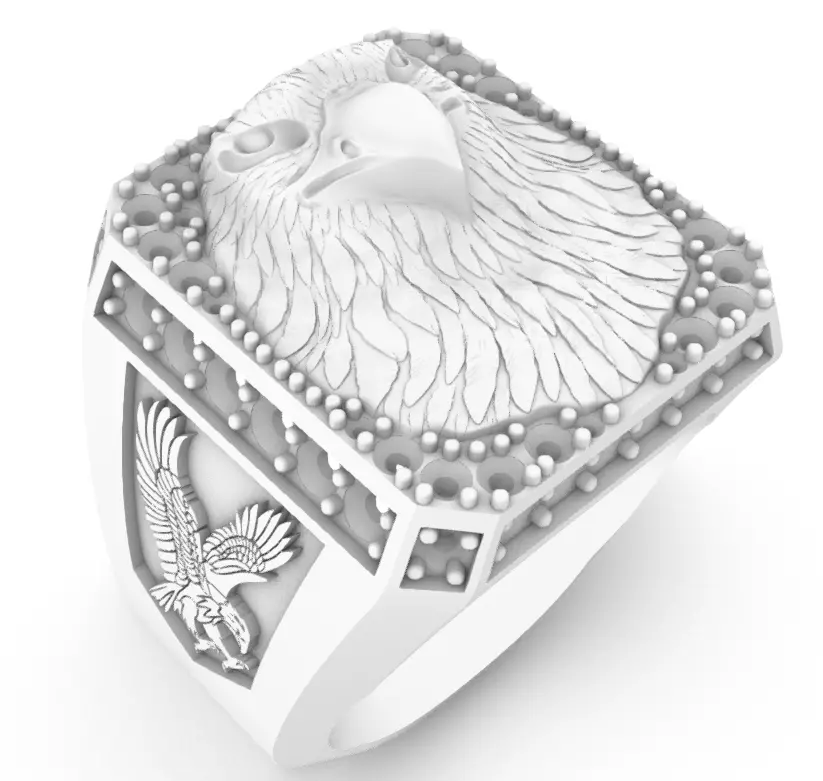 Eagle ring Free 3D print model