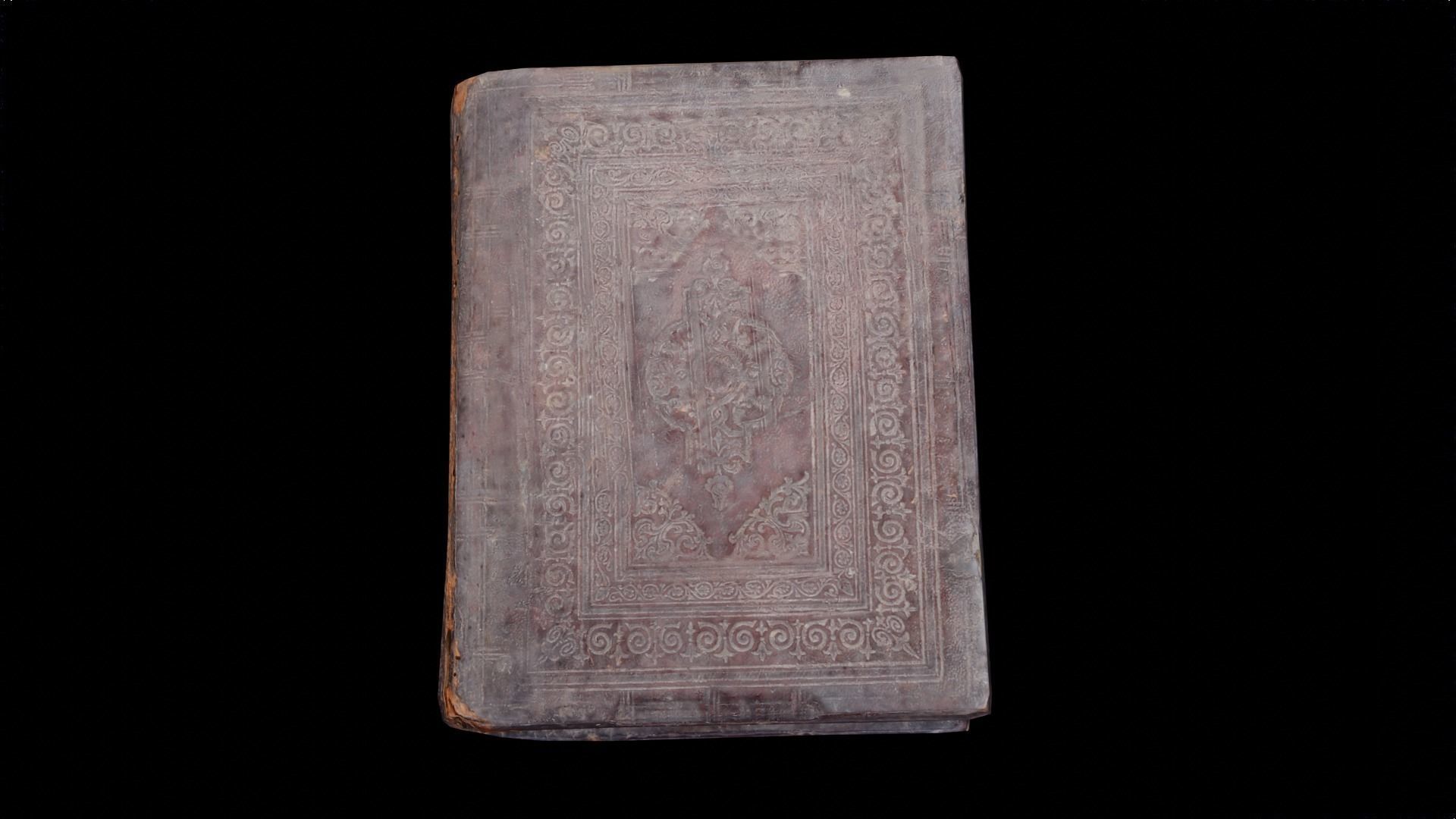 old book closed Low-poly 3D model_1
