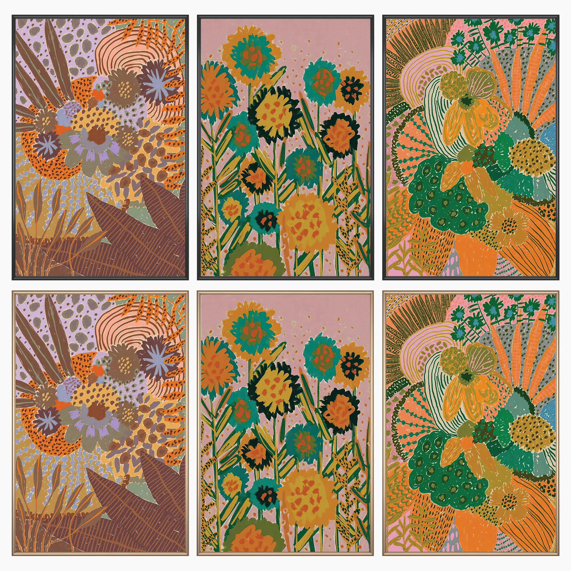 Wall Art Set 3590 3D model_1