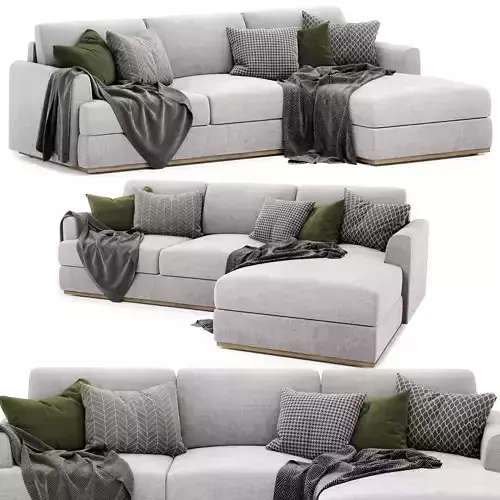 NIXON Fabric Modular Sofa with chaise