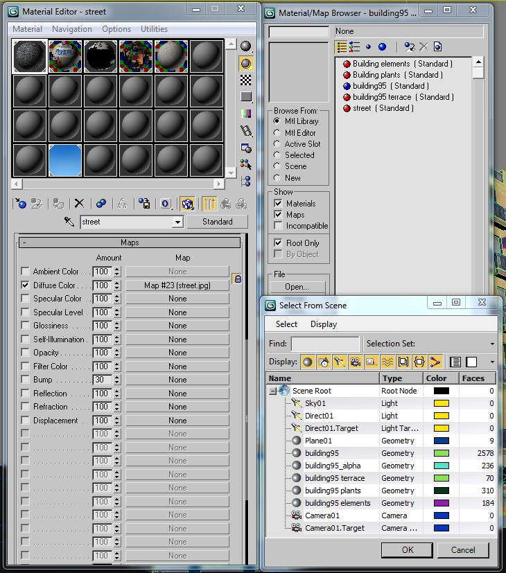 Building with balconies and windows Low-poly 3D model_11