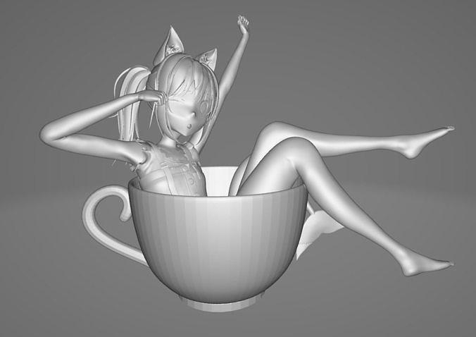 Cat Gura figure 3D print model