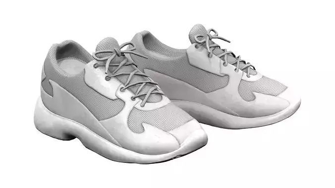 White Runner Sports Sneakers