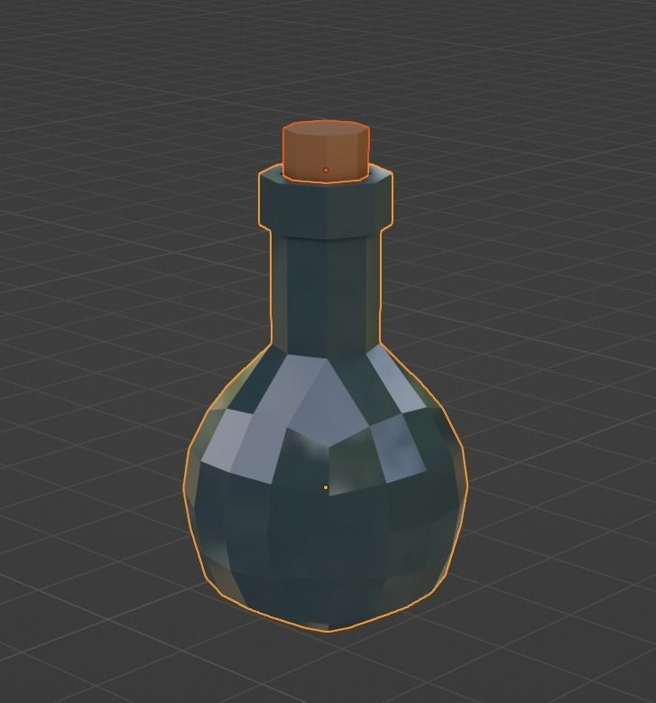 Witch Cauldron Low-poly 3D model_15