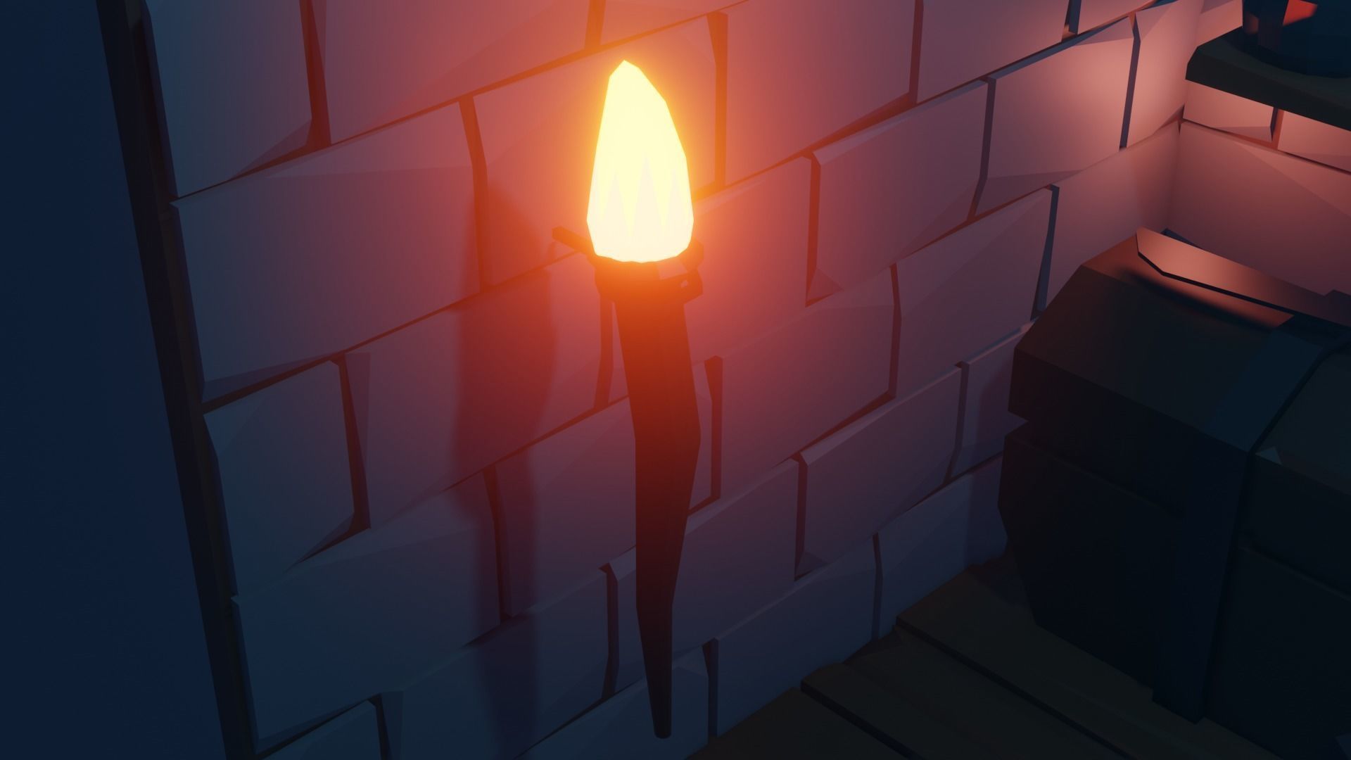 Witch Cauldron Low-poly 3D model_4