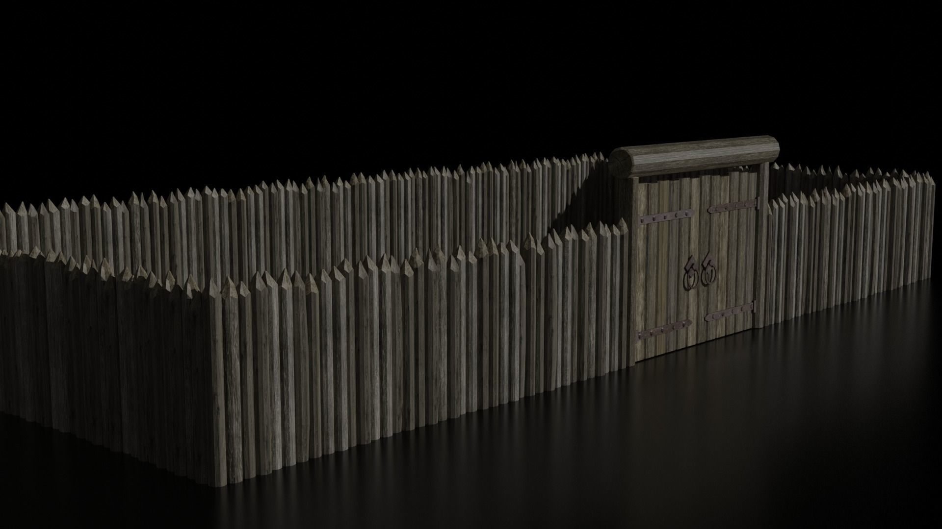 medieval town - set constructor 3D Model Collection_11