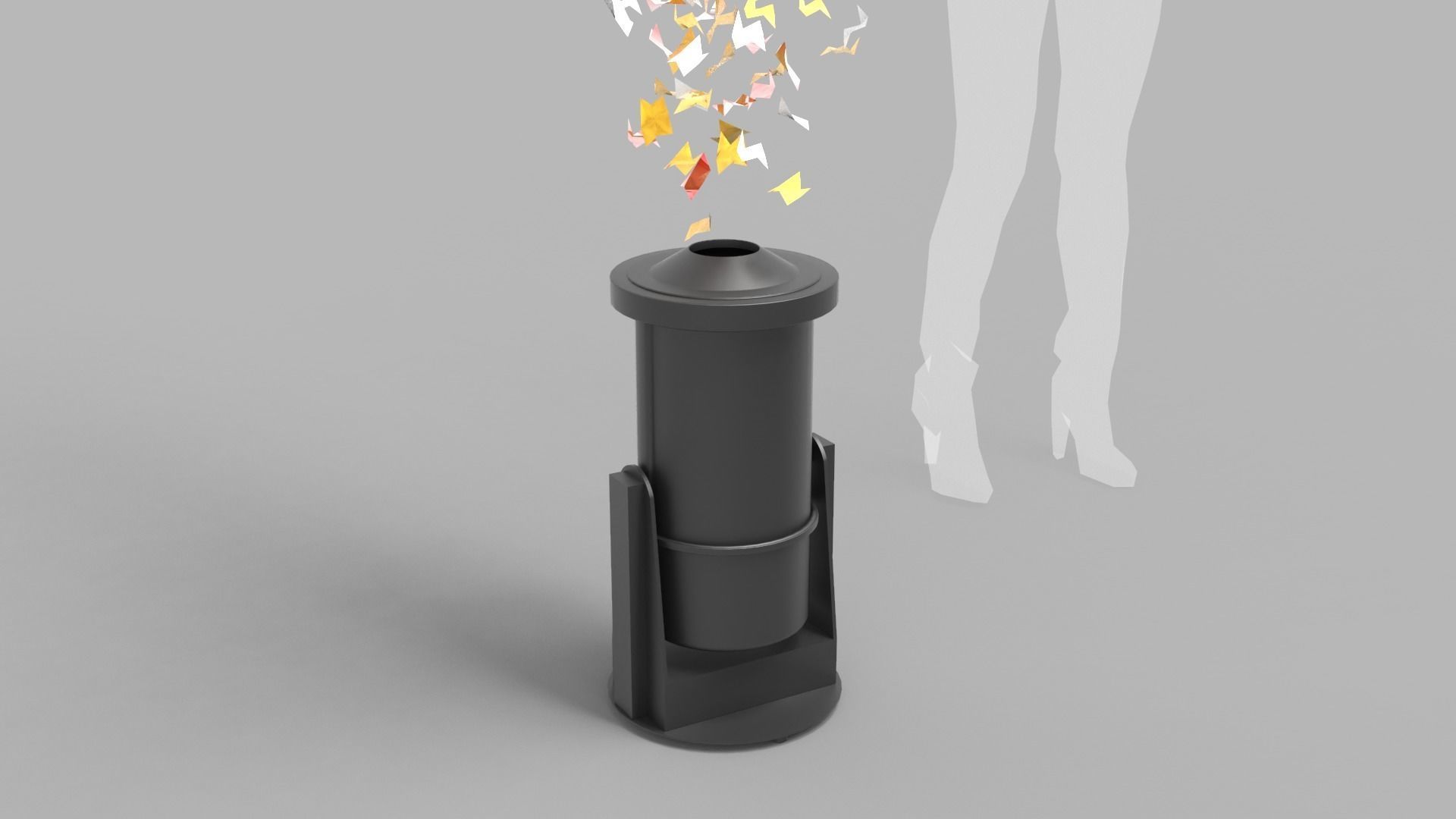 Paper Blower Machine 3D model_4