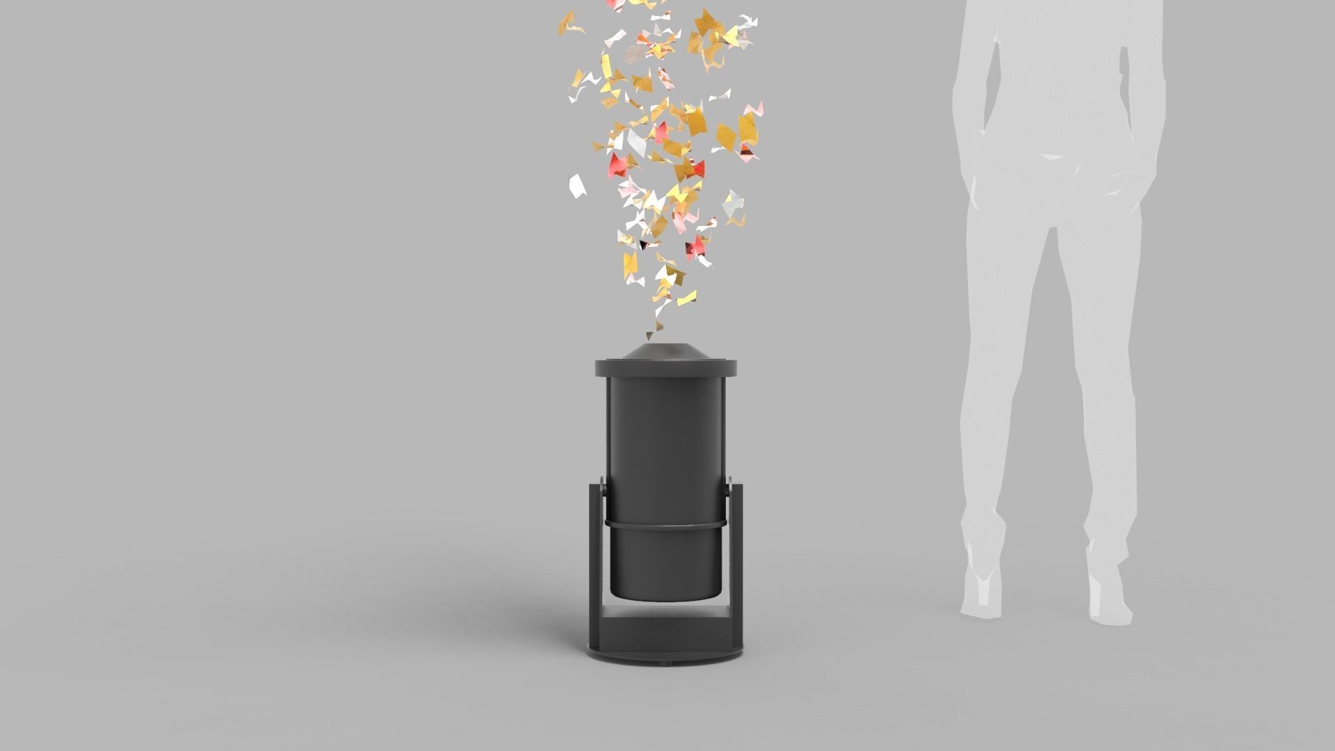 Paper Blower Machine 3D model_2