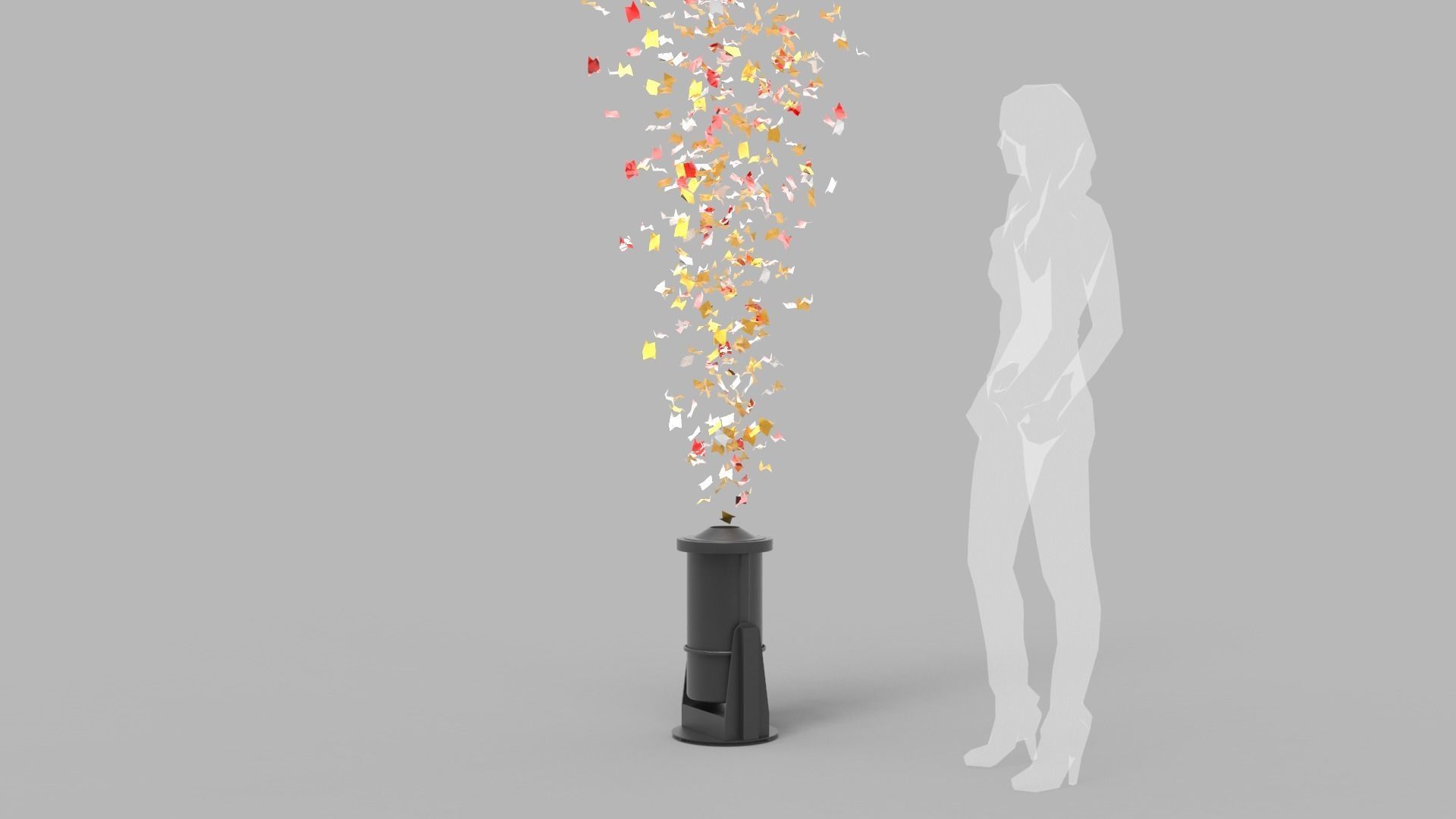 Paper Blower Machine 3D model_6