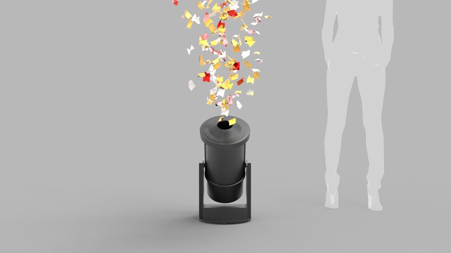 Paper Blower Machine 3D model_3