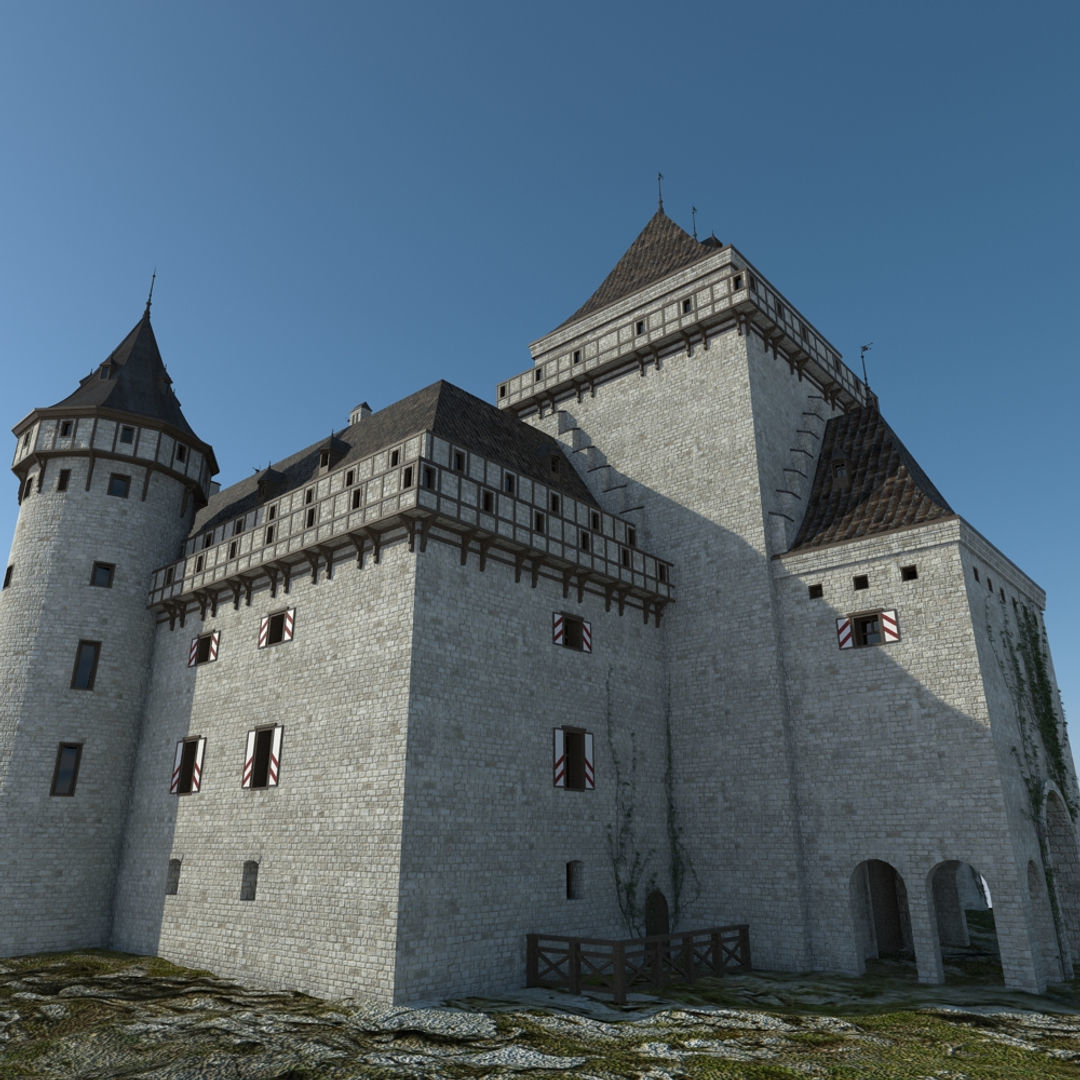 Medieval Castle 3D model_8