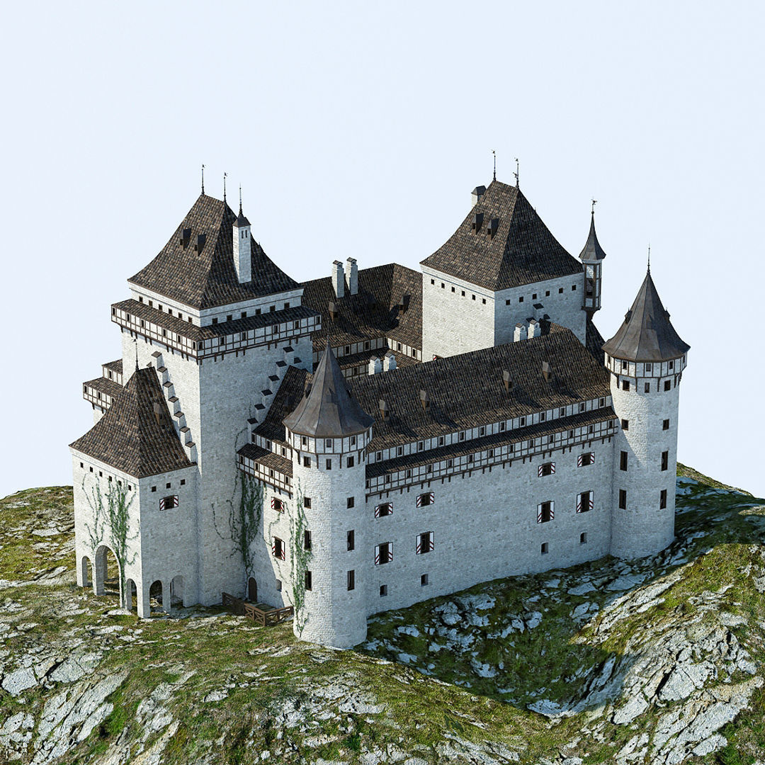 Medieval Castle 3D model_14