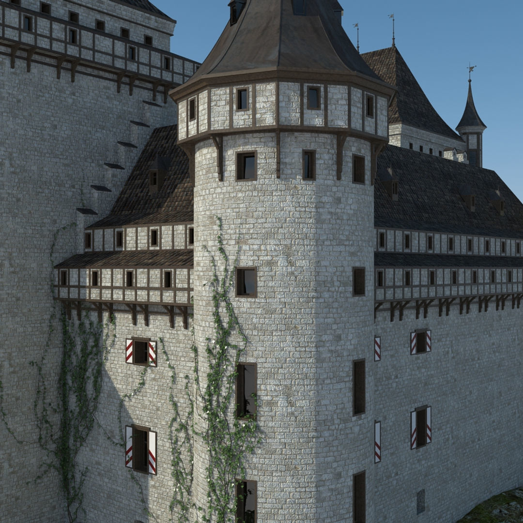 Medieval Castle 3D model_5
