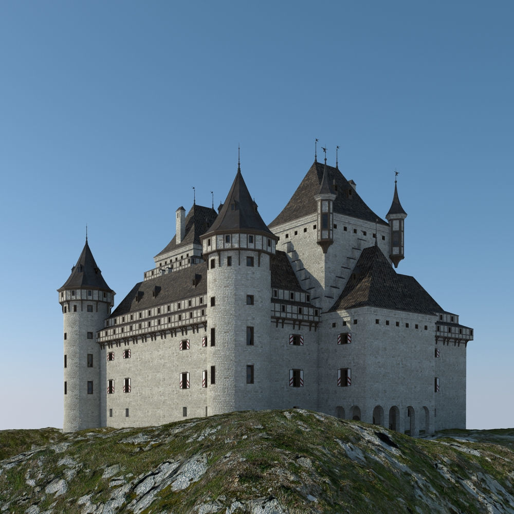 Medieval Castle 3D model_20