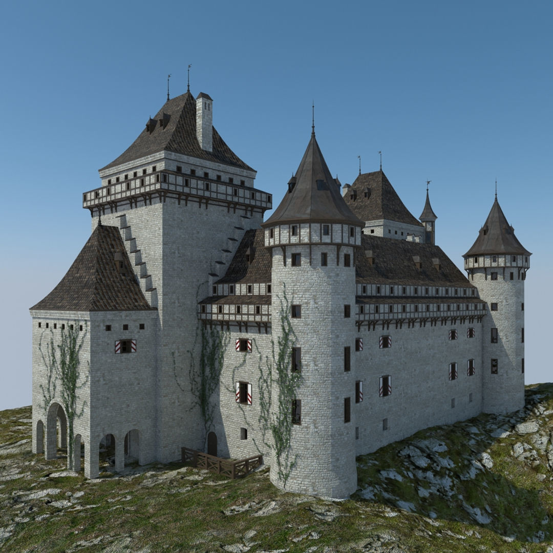 Medieval Castle 3D model_12