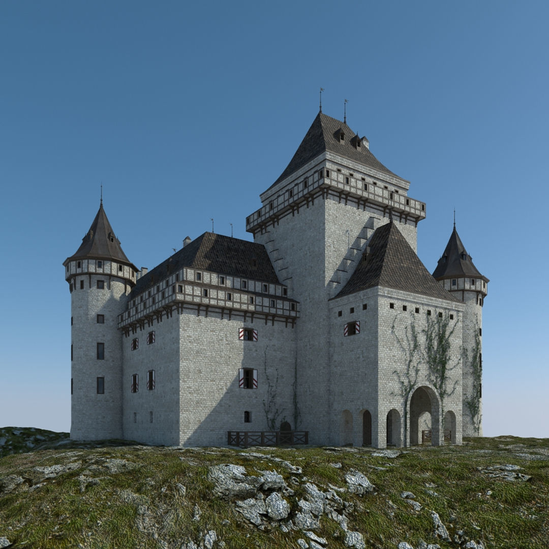 Medieval Castle 3D model_10