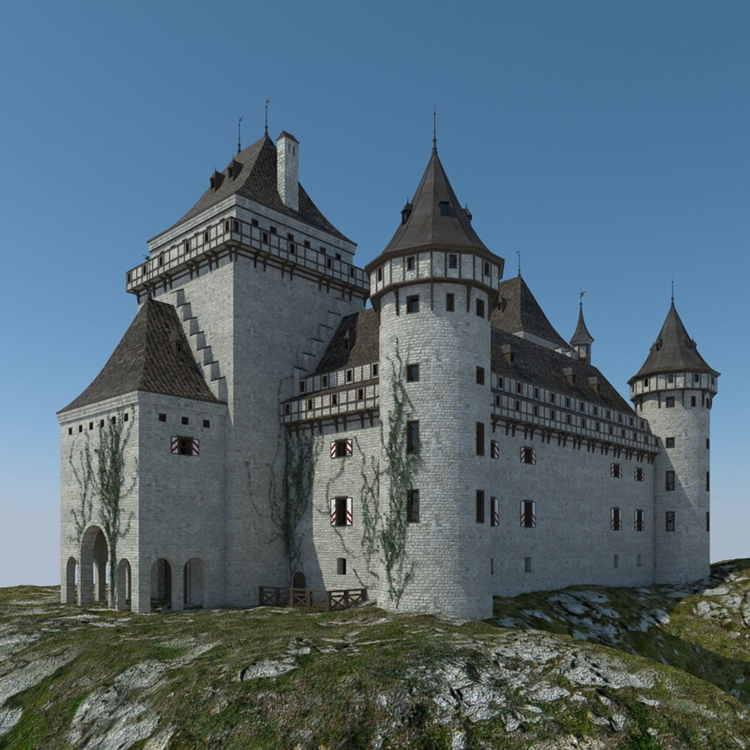 Medieval Castle 3D model_15