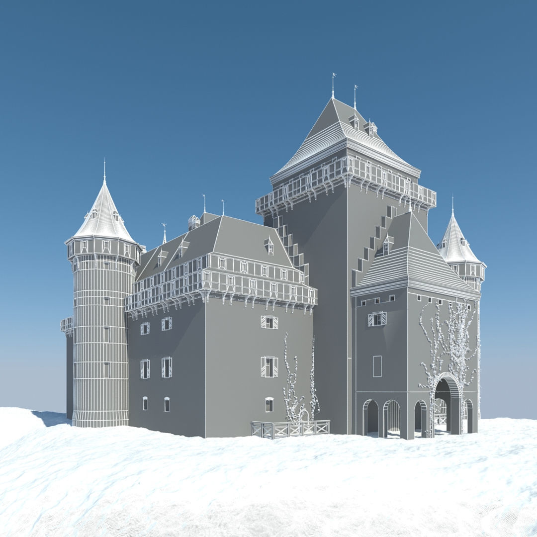 Medieval Castle 3D model_11