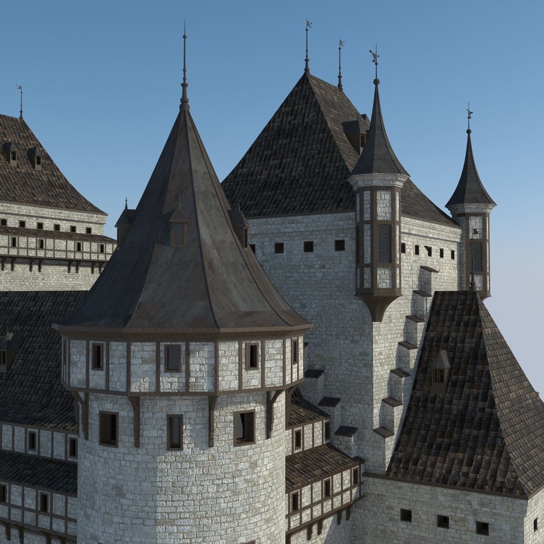 Medieval Castle 3D model_6