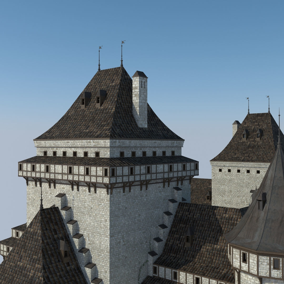 Medieval Castle 3D model_4
