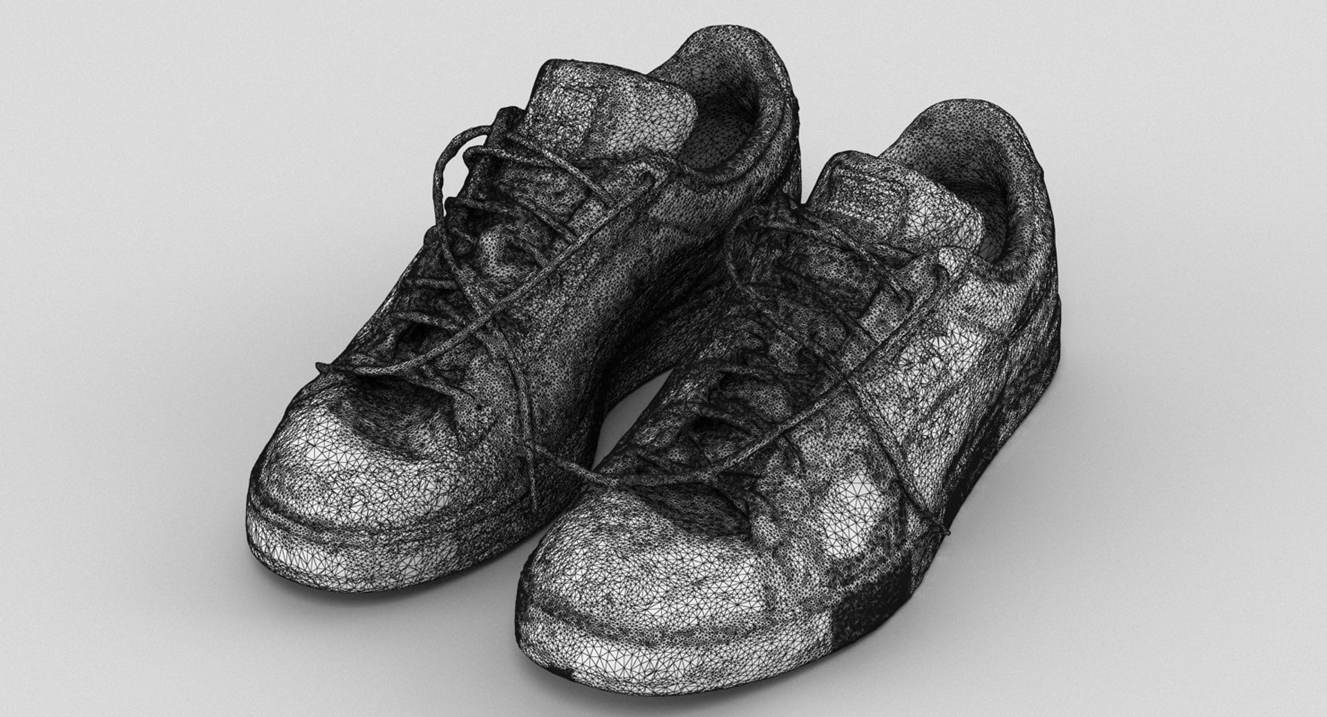 Red Suede Puma Sneakers 3D model_7