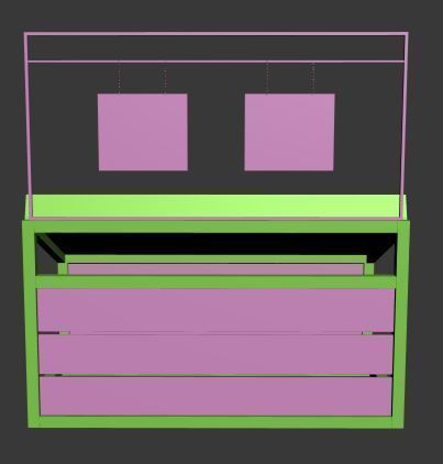 Stall models Low-poly 3D model_6