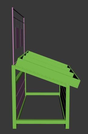 Stall models Low-poly 3D model_8