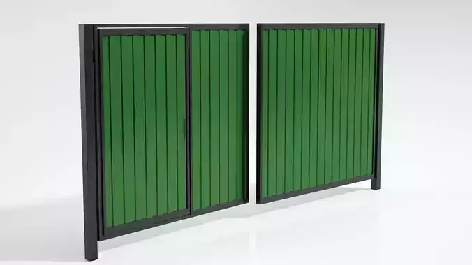 Profiled gate 3D model