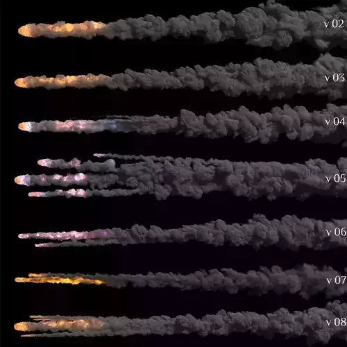 METEORITES -13 high quality animated EXR footages  Texture