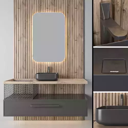 bathroom set 35 3D model bathroom set 35 3D model