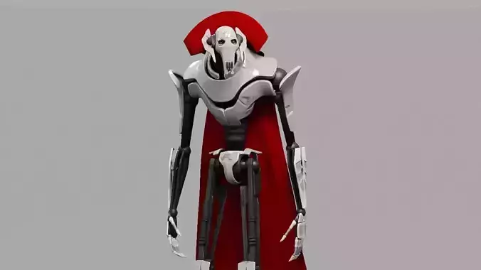 Star wars Grievous  character rigged 3D model