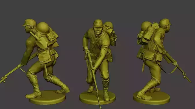 Japanese soldier ww2 Walk8 J1 3D print model