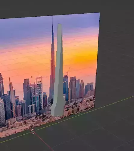 3D Burj Khalifa untextured 12k Triangles 3D print model