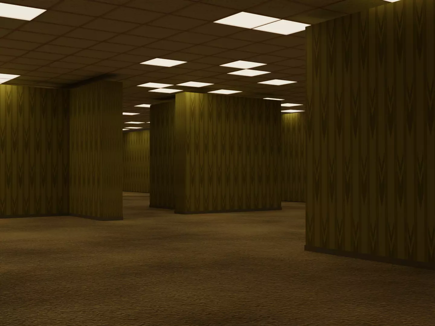 The backrooms office 3D model