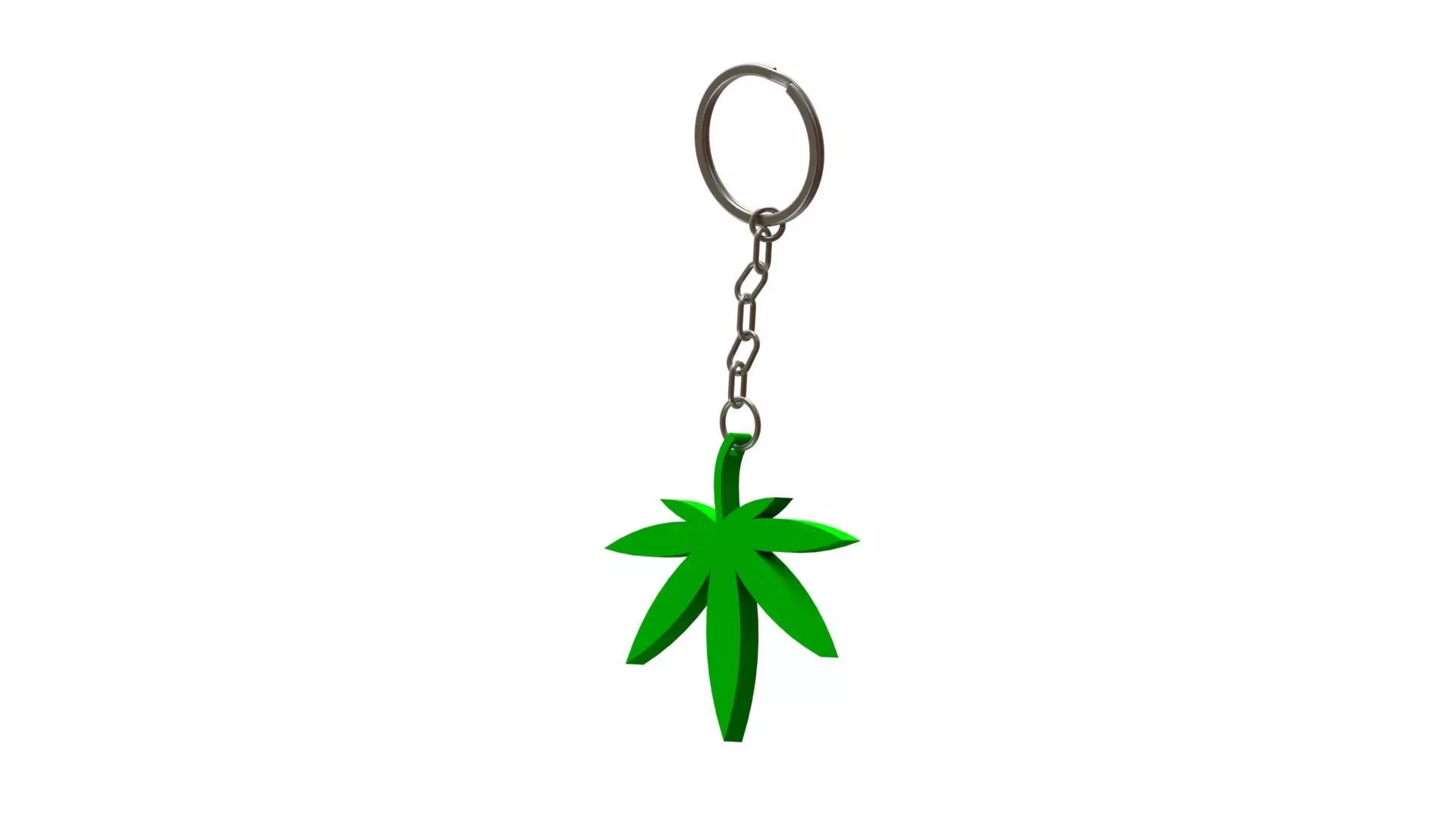 Weed Keychain 3D print model