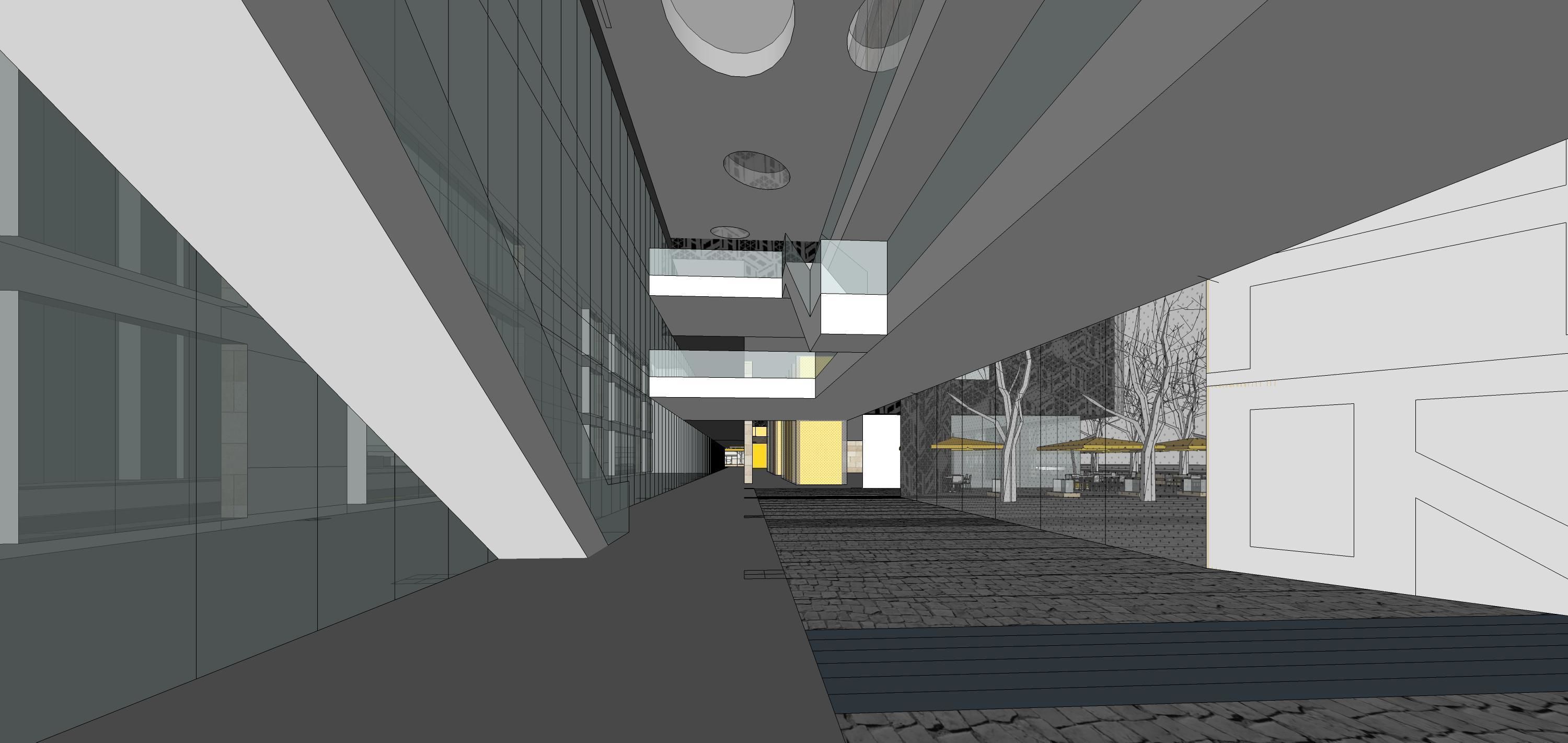 Sketchup Commercial Office Complex K2 3D model_7