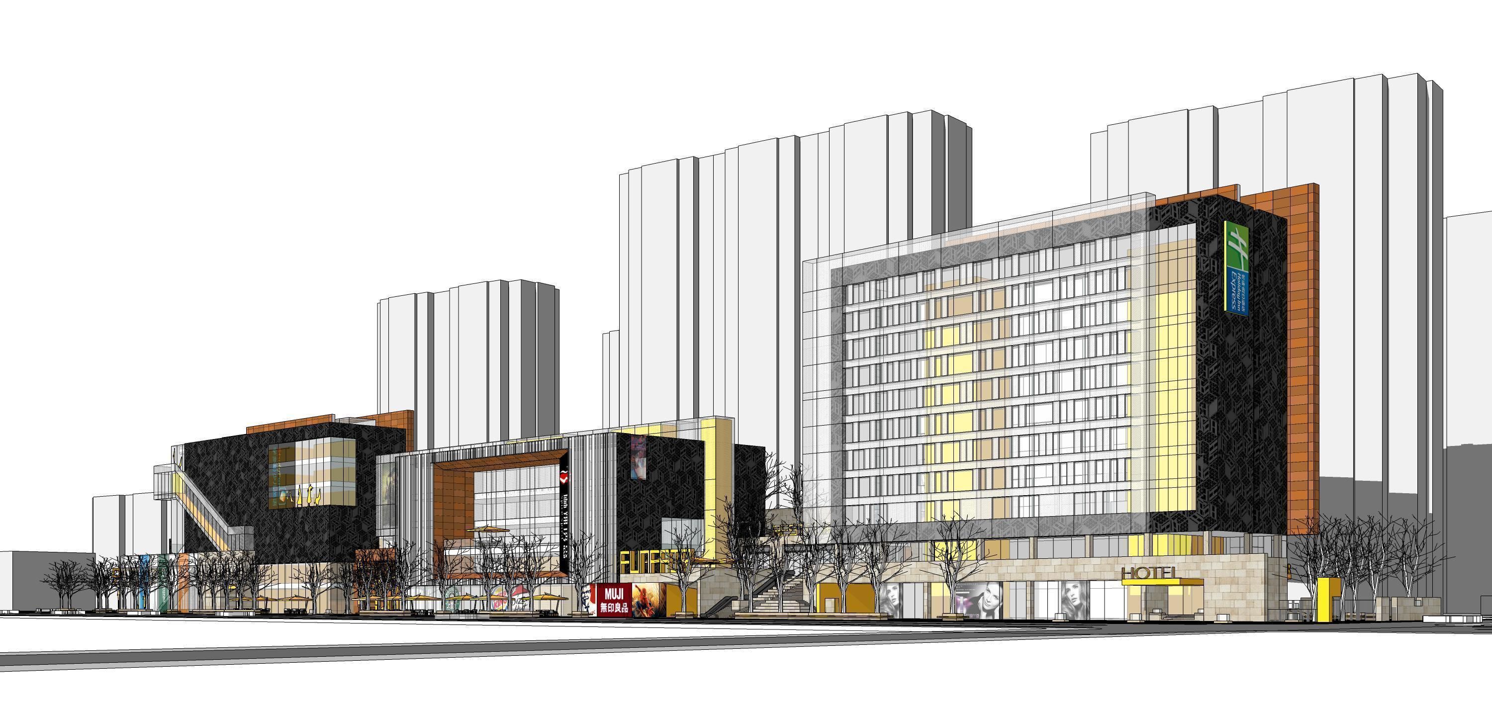 Sketchup Commercial Office Complex K2 3D model_2