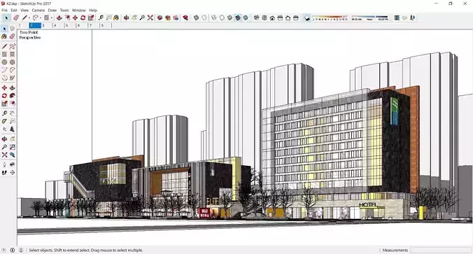 Sketchup Commercial Office Complex K2