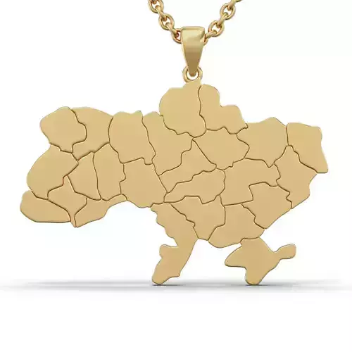 Pendant Ukraine 3D print model