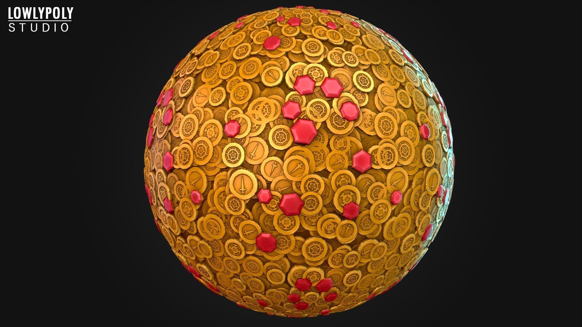 Stylized Coins Vol 150 - Hand Painted Textures Texture_8