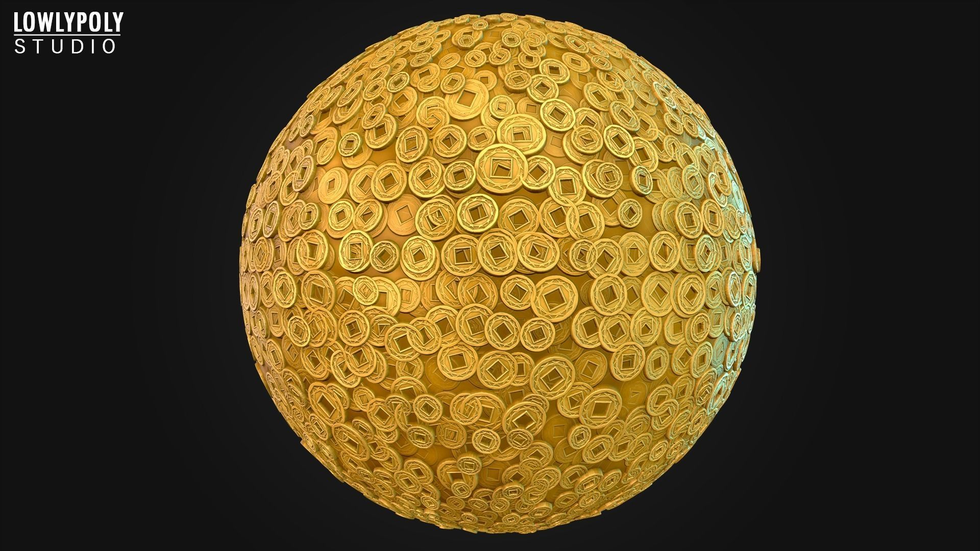 Stylized Coins Vol 150 - Hand Painted Textures Texture_5